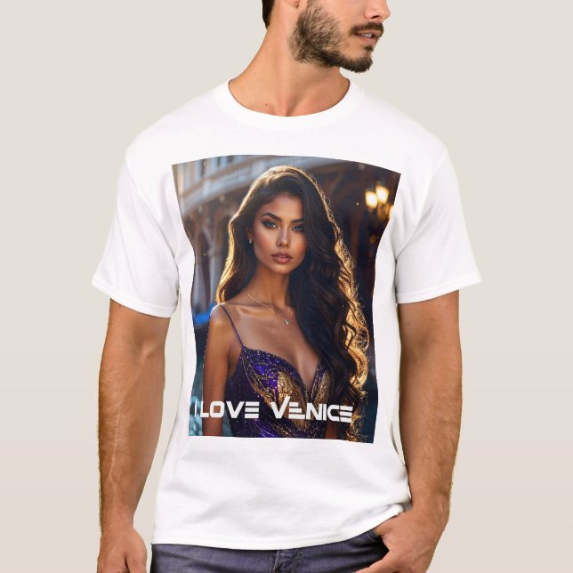 CAMISETA VENECIA - AMO VENECIA (Anverso)
