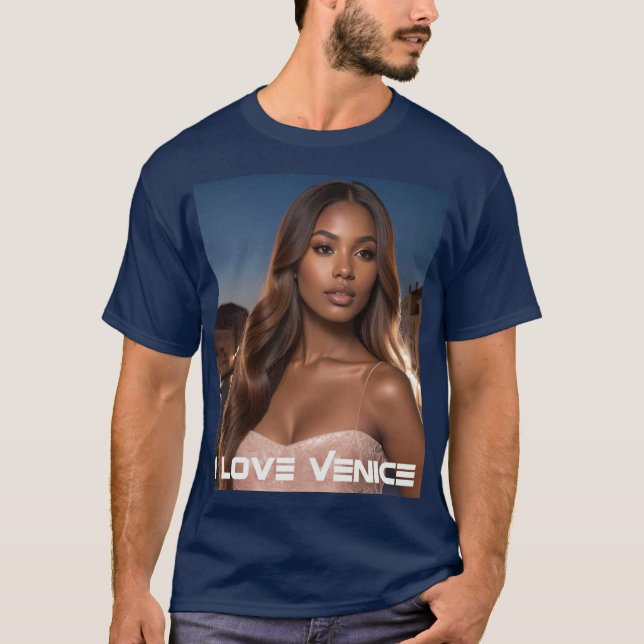 CAMISETA VENECIA - AMO VENECIA (Anverso)