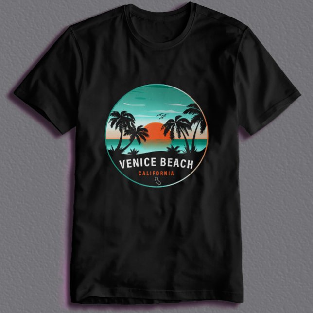 Camiseta Venecia Beach California Retro Sunset Souvenirs 60 (Subido por el creador)