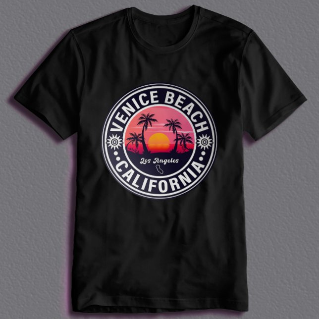 Camiseta Venecia Beach California Retro Sunset Souvenirs 60 (Subido por el creador)