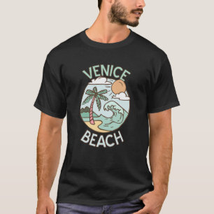 Camiseta Venecia Beach California Tropical Beach Vacation S