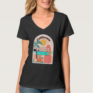 Camiseta Venecia Beach Pastel Colores Palmeras Sol & Surfin