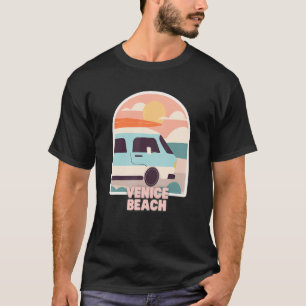 Camiseta Venecia Beach Retro Pastel Colores Sun & Surfing V