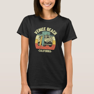 Camiseta Venecia Beach Retro Surfing Van California Surfing