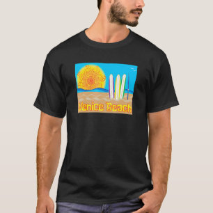 Camiseta Venecia Beach Sun Sand And Surf - Beach Merch