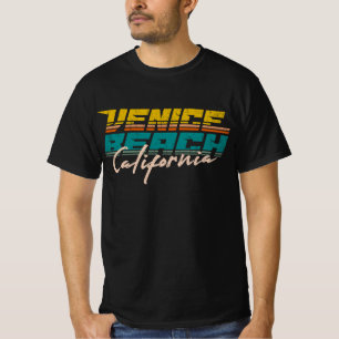Camiseta Venecia Beach vintage sunset retro años 80