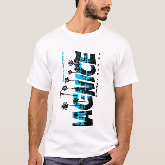 Camiseta Venecia California Beach | Estilo de surf (Anverso)