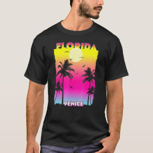 Camiseta Venecia Florida Fl Verano Vintage Sunset