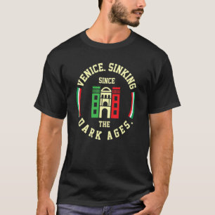 Camiseta Venecia hundiéndose desde la Edad Media italiana