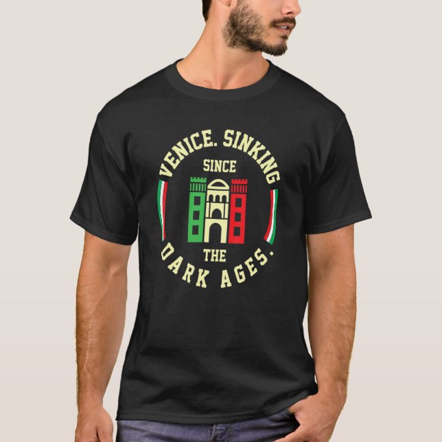 Camiseta Venecia hundiéndose desde la Edad Media italiana (Anverso)