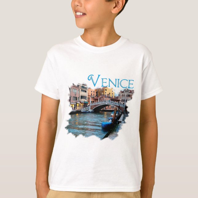 Camiseta Venecia, Italia: A lo largo del Canal (Anverso)