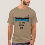 Camiseta Venecia, Italia Gondola y Gondolier Italiano T-Shi<br><div class="desc">Crea tu propio recuerdo o un regalo personalizado cuando personalizas este gráfico con tu propio mensaje. Esta camiseta presenta un ilustracion de estilo realista de una gondola italiana y un gondolier con su mensaje abajo en negrita con letras negras.</div>