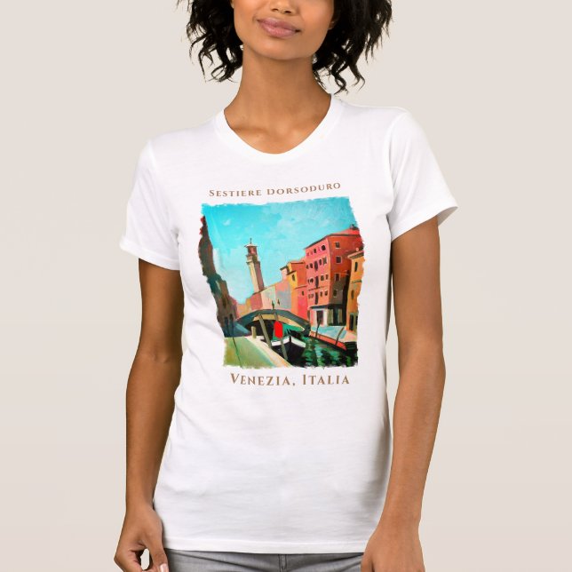 Camiseta Venecia, Italia | Sestiere Dorsoduro (Anverso)