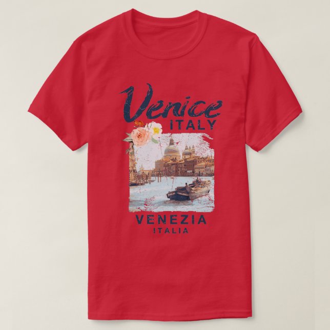 Camiseta Venecia Italia Venecia Venecia Italia Viaje de Vin (Diseño del anverso)