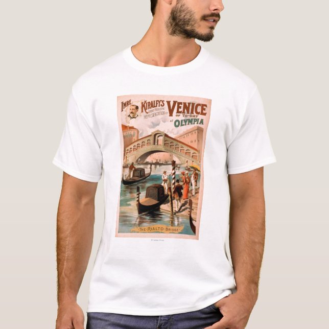 Camiseta Venecia, novia del mar en las góndolas 2 de (Anverso)