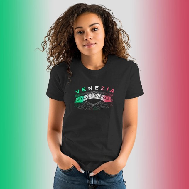 Camiseta Venecia Rialto Líneas en negrita Womens Slim fit (Subido por el creador)