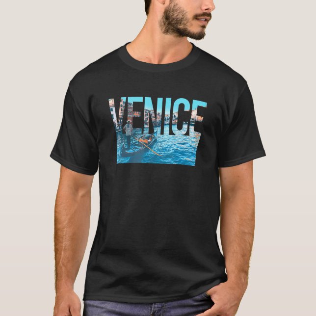 Camiseta Venecia Venezuela Italia Gondola Rialto Puente (Anverso)