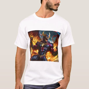 Camiseta "Veneno oscuro contra arcoiris cromado y dorado de