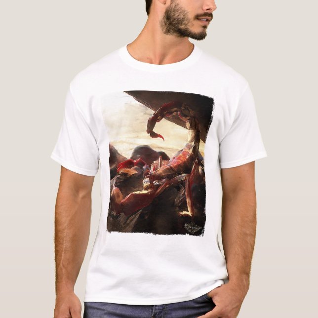 Camiseta Veneno rojo del escorpión (Anverso)