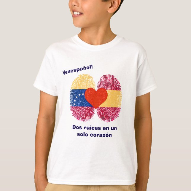 Camiseta “Venespañol” – Orgullo Venezuela y España (Anverso)