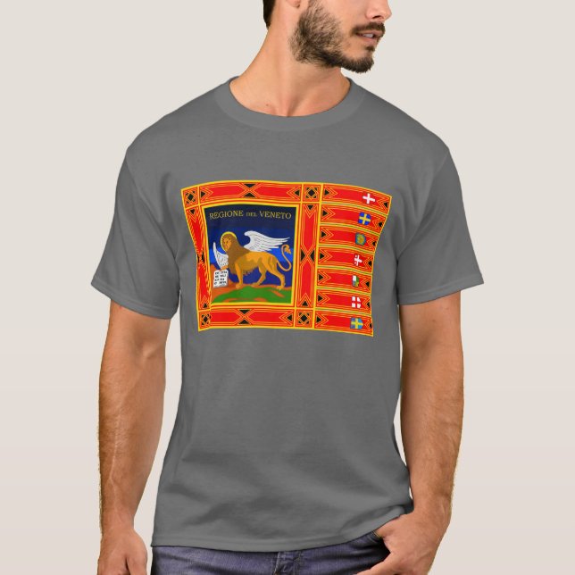 Camiseta Véneto señala por medio de una bandera (Anverso)