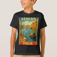 Venezia Italia Arte Gráfico de Viajes Vintage de V