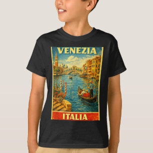 Camiseta Venezia Italia Arte Gráfico de Viajes Vintage de V
