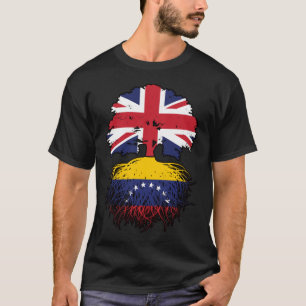 Camiseta Venezuela: Árbol venezolano británico con bandera