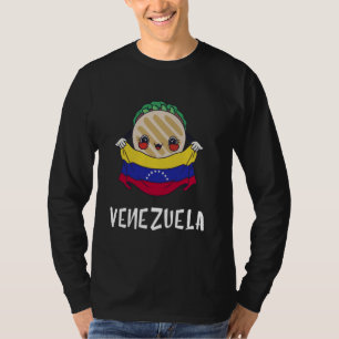 Camiseta Venezuela: Arepa la bandera del corazón de Venezue