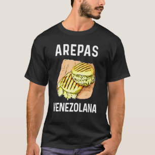 Camiseta Venezuela Comida Comida Orgullo a la par con Venez