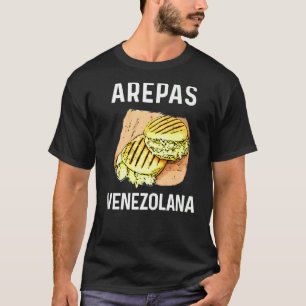 Camiseta Venezuela Comida Comida Orgullo a la par con Venez