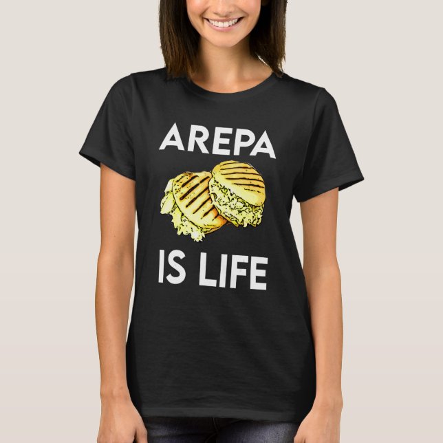 Camiseta Venezuela Comida Comida Orgullo a la par con Venez (Anverso)