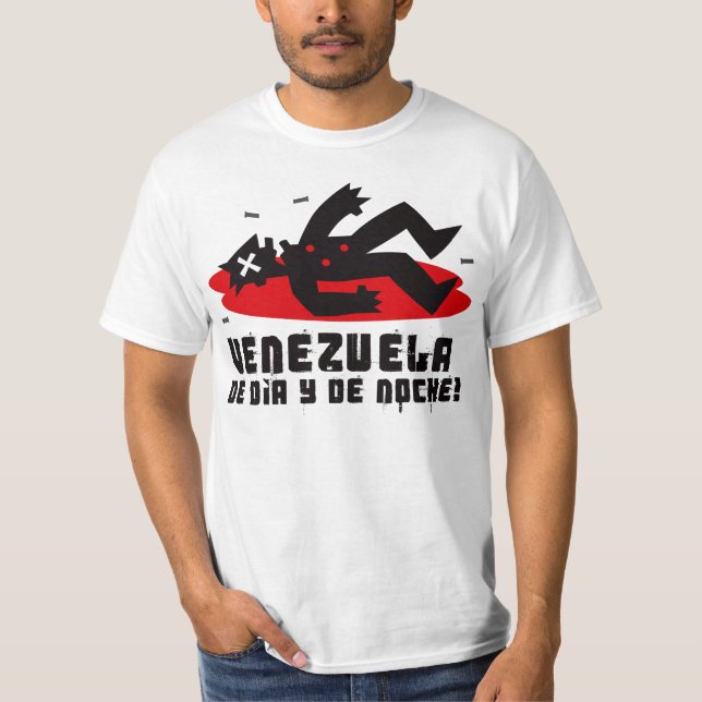 CAMISETA VENEZUELA DE DIA Y DE NOCHE (Anverso)