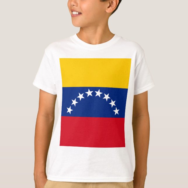 Camiseta Venezuela enarbola patriotas venezolanos (Anverso)