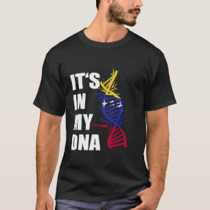 Camiseta Venezuela está en mi ADN Orgulloso raíz de bandera