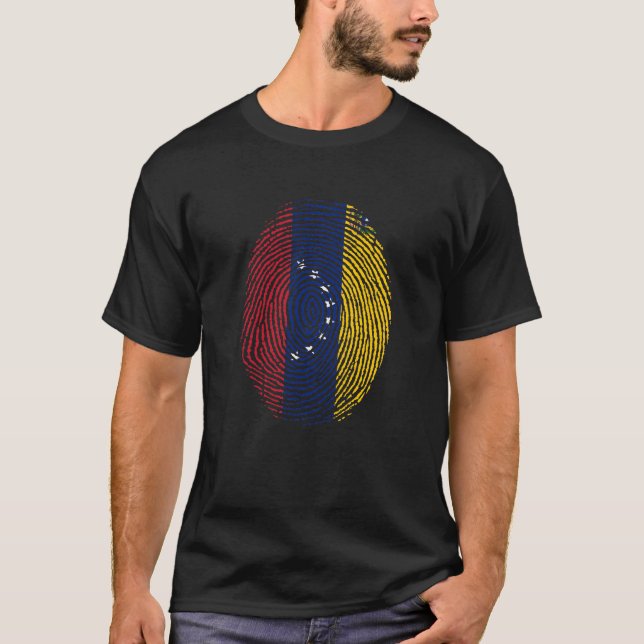 Camiseta Venezuela fingerprint flag (Anverso)