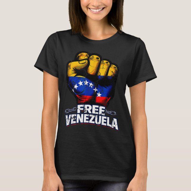Camiseta Venezuela Flag Venezuela Libre 2026  (Anverso)