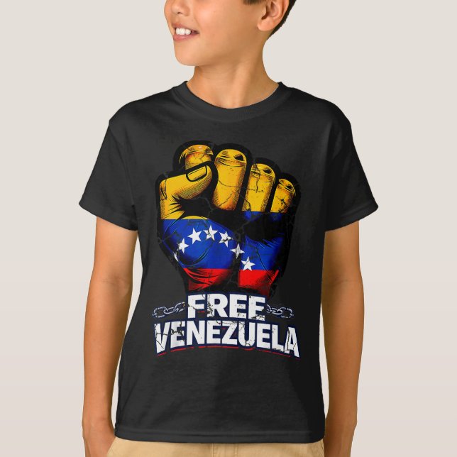 Camiseta Venezuela Flag Venezuela Libre 2026  (Anverso)