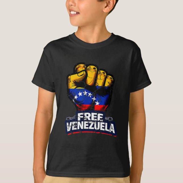 Camiseta Venezuela Flag Venezuela Libre 2026  (Anverso)