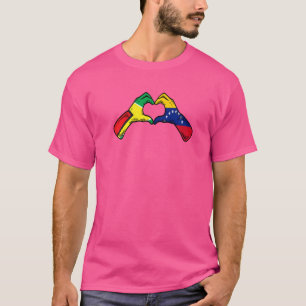 Camiseta Venezuela Guyana Bandera el corazón guyanés venezo