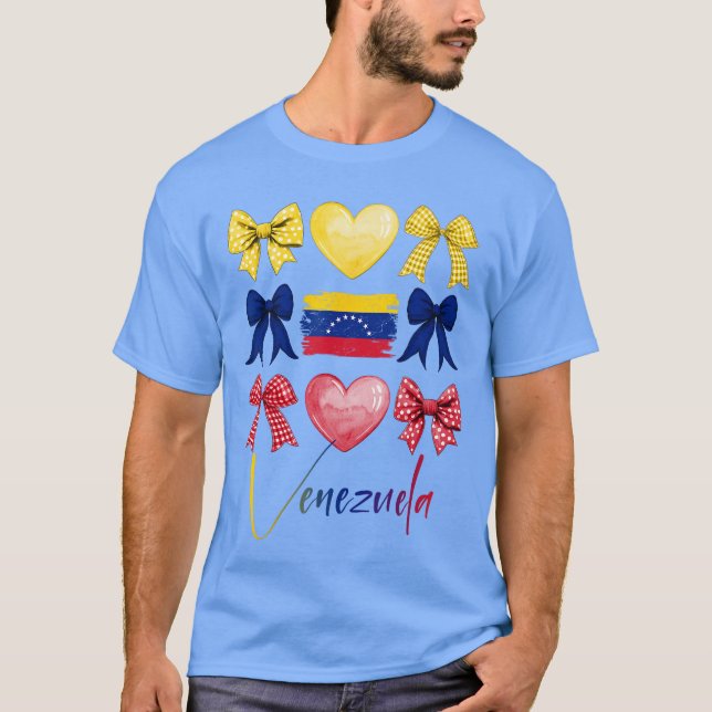 Camiseta Venezuela Hispanic Heritage Month Bow Venezuelan F (Anverso)