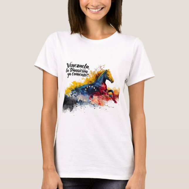 Camiseta Venezuela | La transición ya comenzó | Orgullo  (Anverso)