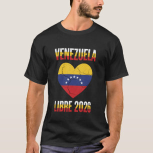Camiseta Venezuela Libre 2026 Orgullo Venezolano Patriótico