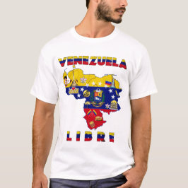 Camiseta Venezuela Libre - Free Venezuela map T-shirt