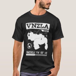 Camiseta Venezuela Mapa Ciudad de Caracas