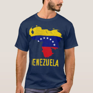 Camiseta Venezuela mapea la bandera venezolana