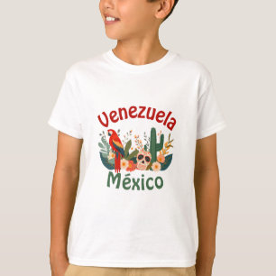 Camiseta Venezuela ❤️ México Diseño cultural latino