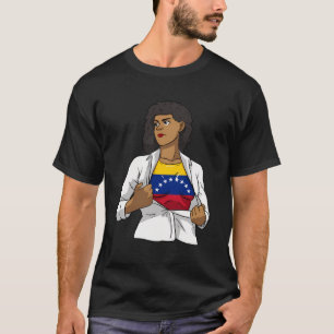 Camiseta Venezuela Orgullosa Bandera Venezolana Chica hispa