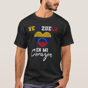 Camiseta Venezuela Orgullosa Bandera Venezolana Corazón His