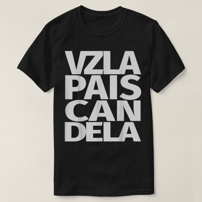 Camiseta Venezuela Pais Candela Venezuelano (Diseño del anverso)